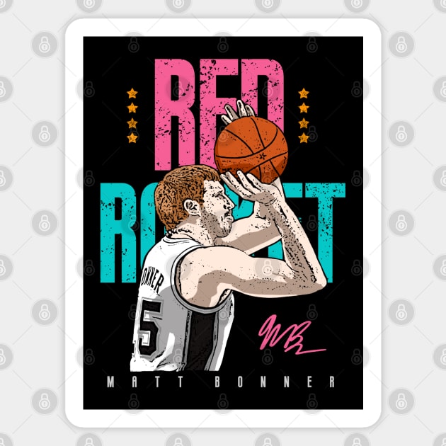 Red Rocket Matt Bonner Magnet by lockdownmnl09